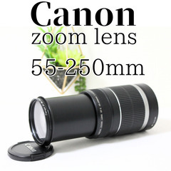 Canon Zoom Lens EF-S 55-250mm 1:4-5.6 IS 望遠レンズ 美品✨