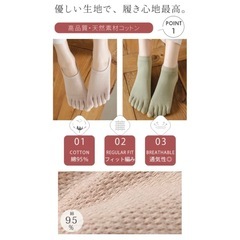 【新品未開封品】レディース用5本指ソックス2足の画像