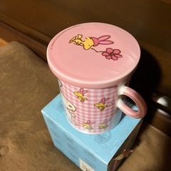 新品未使用品❗️蓋付きマグカップ　イースタービーグル　
SNOOPY ピンクの画像