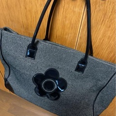 トートバッグ MARY QUANT 大容量 千鳥風バッグの画像