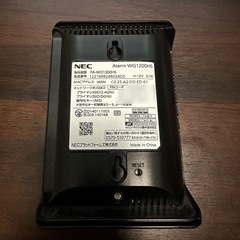 NEC　無線LAN ルーターの画像
