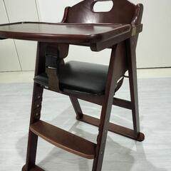 ＫATOJI ベビーチェア　ハイチェア　木製　折りたたみの画像