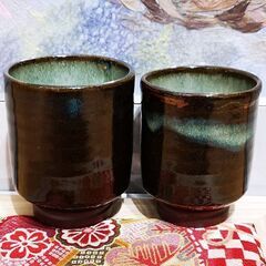 夫婦湯飲み あすなろ