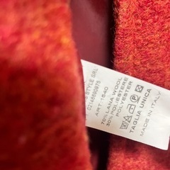 イタリア製インポートウールコート　レンガ色　オレンジの画像