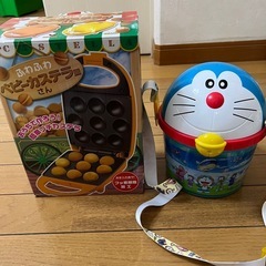 お取引済み【中古】ベビーカステラメーカー&ドラえもんポップコーンBOX