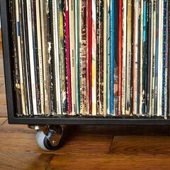 LP ビニールレコード収納スタンド [最大180枚のLPレコード]の画像
