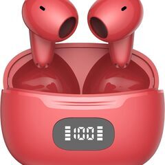 【新品・未使用】Bluetoothワイヤレスイヤフォン（RED）