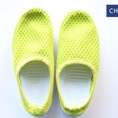 【CHARKIES】マリンシューズ/黄 名前記載有 L24.0-...
