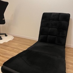 座椅子ソファ(ブラック)の画像
