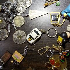 差し上げます　国内国外観光地の古いキーホルダーの画像