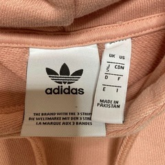 adidas オリジナル　パーカー　S　サーモンピンクの画像