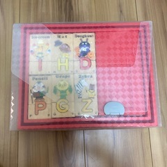 アンパンマン　英語　　木製パズルおもちゃの画像