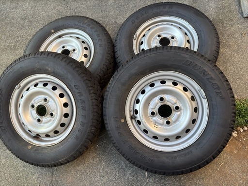 ホンダ バモス キャリー エブリィ ハイゼット アクティ ミニキャブ 等　オフロードタイヤ 2024年製 4本セット スタッドレス