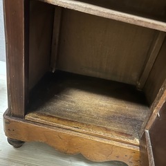 アンティーク品♪キャビネット 棚　天板大理石の画像