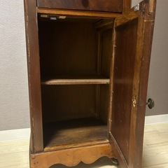 アンティーク品♪キャビネット 棚　天板大理石の画像