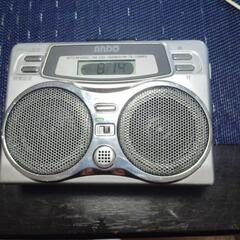 ラジオ付き、アラアムラジオ、テープレコーダー