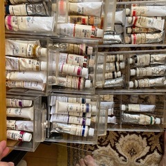 譲渡先決まりました　油絵　　絵の具　筆