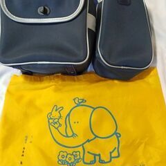 宝塚　すみれ幼稚園　リュック　上靴入れ　ゾウさんバッグ
