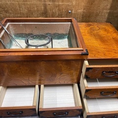 昭和レトロな囲炉裏 火鉢(収納付き) 
