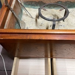 昭和レトロな囲炉裏 火鉢(収納付き) の画像