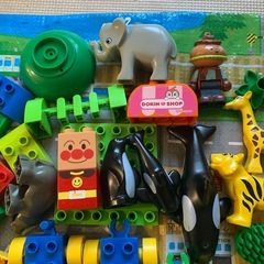 1歳半からデュプロ　ブロック　レゴ　動物園　洗い済みの画像