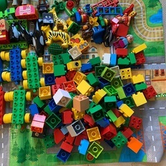 1歳半からデュプロ　ブロック　レゴ　動物園　洗い済みの画像