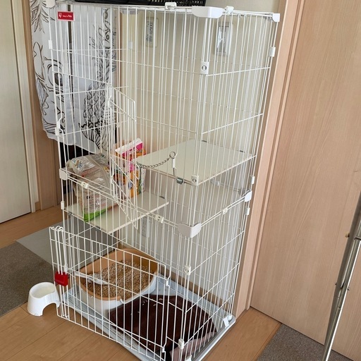 猫用ケージ2段扉2つ　　\n