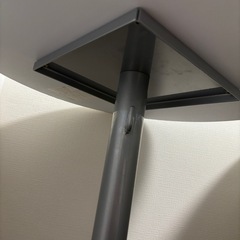 サイドテーブル　カフェテーブル　円形　白　幅60cm　の画像