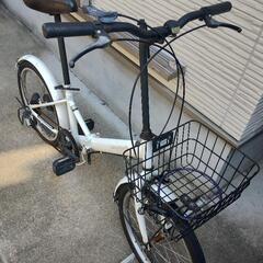 20インチ折り畳み自転車 外装6段変速  整備済み! の画像