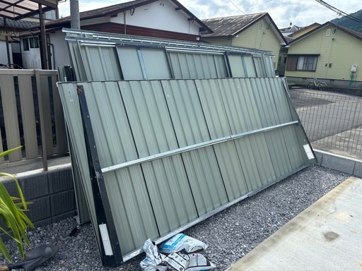 ユーロ物置 メタルシェッド 10×8フィート  解体済