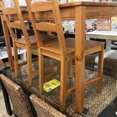 新入荷！イケア IKEA ダイニングテーブルセット ダイニングテーブル5点セット ダイニング イス4脚 JOKKMOKK ヨックモック アンティーク風 アンティークステイン 木製 無垢材 北欧 おしゃれ クリーニング済 堺市 石津【ジャングルジャングルサカイ石津店】の画像