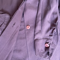 ★未使用★ レディース シャツ 光沢少なめ レーヨン/ビスコース素材 クラシック襟の画像