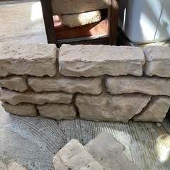 ガーデニング　ブロック3つ　ベランダ菜園の画像