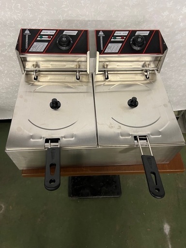 卓上2槽電気フライヤー
