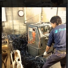 機械切粉回収作業