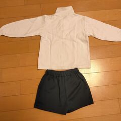 子供服 ロベルタ長袖ポロシャツと半パンツ（上衣110センチ　パンツ120センチ）の画像