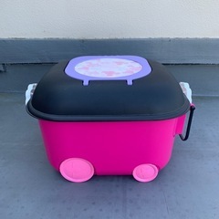 ディズニー ミニーマウス 窓付きおもちゃ箱　収納ボックス 収納ケース  キャスター付きの画像