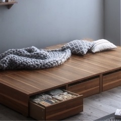 値引き交渉🉑小上がりになるセミダブルベッドフレームの画像