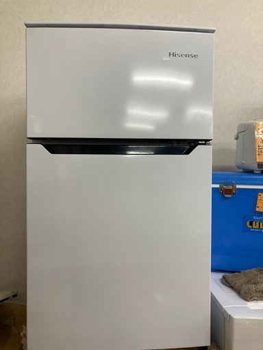 ハイセンス 2ドア冷蔵庫 ホワイト HR-B95A  リサイクルショップ宮崎屋　佐土原店　25.2.21F