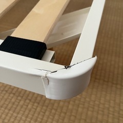 【お取引中】無印　脚付き　セミダブル　ベッドの画像