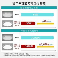 【大特価】LEDシーリングライト 星空効果リモコン 8畳用 照明 コンパクトの画像