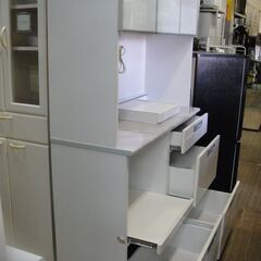 入江木工　３ドアキッチンボード　レンジボード　食器棚　家電ボードの画像