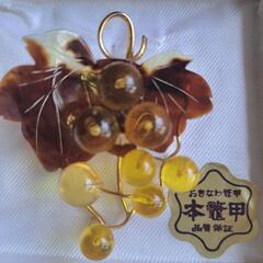鼈甲ブローチ&ネックレス(2個)の画像