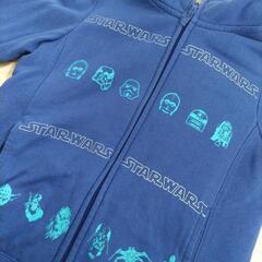 【UNIQLO】150  パーカー スターウォーズ  青の画像