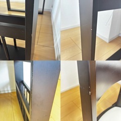 
【ニトリ】ダイニングテーブル/イス2脚/ベンチシート1脚の画像