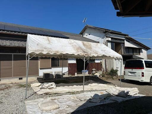 パイプテント　業務用　自治会　煙幕　予備テント付き　煙幕　シート　風よけ　多数枚　おまけいっぱい