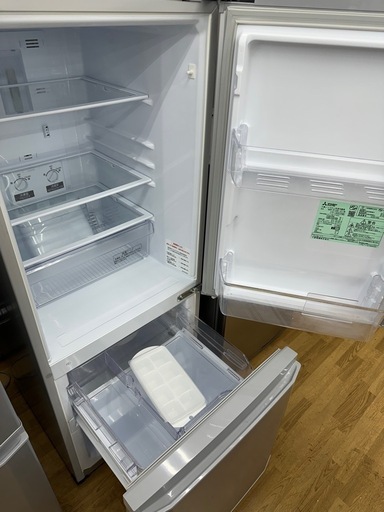 【ドリーム川西店御来店限定】三菱　冷蔵庫　MR-P15E-S1／クリーニング済み 【2002211255601712】
