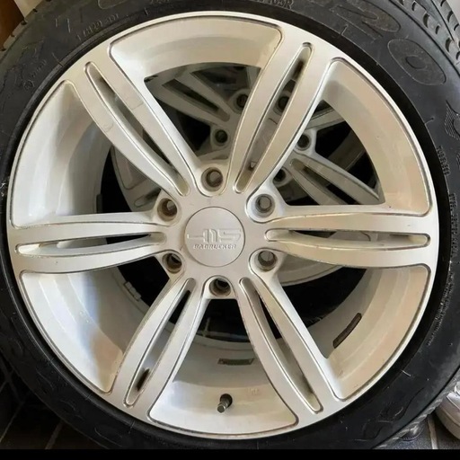 ホイール4本セット ハイエース 18インチ 6穴 415コブラ ホワイト