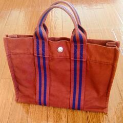 ✨正規品✨エルメス トートバッグ/フールトゥPM/キャンバス/ブラウンの画像