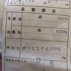お取り引き終了　フリルかけ布団　の画像